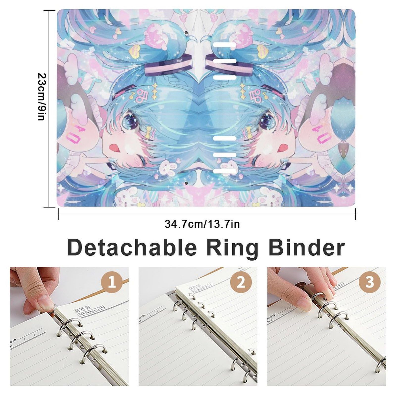 Amazon | ルーズリーフノート 初音ミク ノートブック システム 手帳